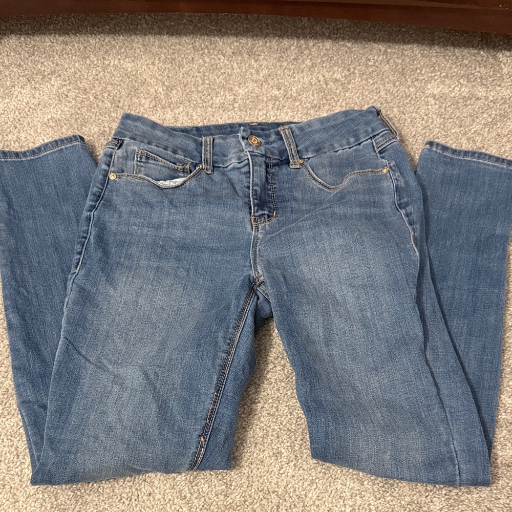 Seven7 Classic Blue Straight Leg Jeans